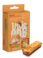 Little ONE Бисквиты для грызунов с морковью и шпинатом 5*7г
