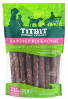TITBIT ЗК лакомство для собак Палочки колбасные XXL 550г 024348
