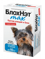 БлохНэт max 1мл капли для собак до 10кг от блох/клещей №1 /фипронил, бензилбензоат/