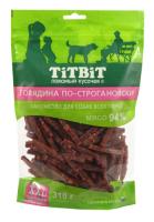 TITBIT ЗК лакомство для собак Говядина по-строгановски XXL 310г 025536