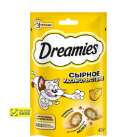 Dreamies лакомство для кошек 60гр сырное удовольствие
