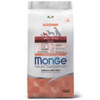 MONGE сухой корм 2,5кг Dog Adult Speciality Mini для собак мелких пород лосось с рисом 1570