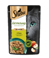 СКИДКА15% Sheba пауч 75г Nature's утка с яблоками в соусе,цена до скидки 44,90 новая цена-