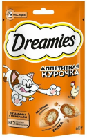 Dreamies лакомство для кошек 60гр курица