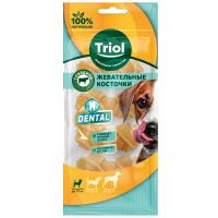 TRIOL DENTAL /10151076/ кость жевательный для собак узловая 6см, 75г уп.6шт, пакет /под заказ/