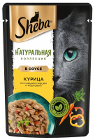 СКИДКА15% Sheba пауч 75г Nature's курица со сладким перцем в соусе, цена до скидки 44,90 новая цена-