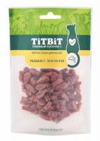 TITBIT Лакомство для кошек Рыбки с лососем (мягкие снэки) 40г 017661