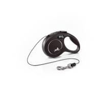 FLEXI New Classic XS Рулетка для собак (до 8кг) 3 м трос черная 022429