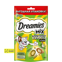 Dreamies лакомство для кошек 140гр курица с мятой