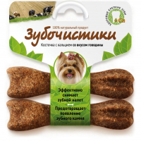 Деревенские лакомства для собак Зубочистики для мелких пород до 10кг говядина 2*18г