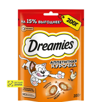 Dreamies лакомство для кошек 200гр курица