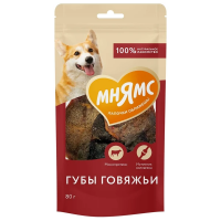 Мнямс лакомство для собак 80г Губы говяжьи а.547194