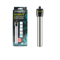 BARBUS HEATER 008-25W Нагреватель для аквариума 10-40л, металл гарантия 14дней