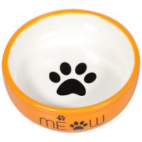 Mr.Kranch /MKR021016/ Миска керамика для кошек MEOW, оранжевая 380мл