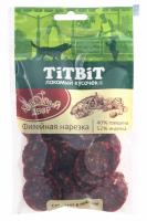TITBIT ЗК лакомство для собак Нарезка 80г Филейная Колбасный двор 021965