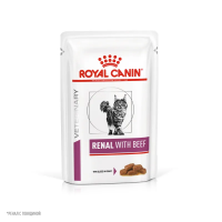 Royal Canin пауч 85г Renal Feline почечная недостаточность говядина