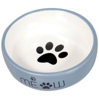 Mr.Kranch /MKR021018/ Миска керамика для кошек MEOW, синяя 380мл