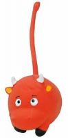 HOMEPET /PCC75738/ Игрушка латекс. для собак Бычок с длинным хвостом с пищалкой 21см